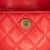 Chanel AB Chanel Red Lambskin Leather Leather Lambskin Pearl Crush Waist Bag Italy