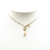 Chanel AB Chanel Gold Gold Plated Metal Faux Pearl CC Rhinestones Pendant Necklace France