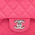 Chanel AB Chanel Pink Cotton Fabric Medium Classic Jersey Double Flap France