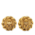 Chanel AB Chanel Gold Gold Plated Metal CC Crystal Clip On Earrings France