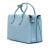 MCM AB MCM Blue Light Blue Calf Leather Medium Milla Satchel Korea, South