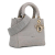 Christian Dior AB Dior Gray Light Gray Canvas Fabric Medium Cannage Lady D-Lite Italy