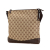 Gucci AB Gucci Brown Beige Canvas Fabric GG Crossbody Bag Italy