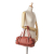 Bottega Veneta B Bottega Veneta Red Calf Leather Intrecciato Montaigne Shoulder Bag Italy