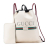 Gucci AB Gucci White Calf Leather Gucci Logo Backpack Italy