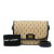 Saint Laurent AB Saint Laurent Brown Beige Canvas Fabric Medium Monogram All Over Crossbody Italy