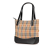 Burberry AB Burberry Brown Beige with Black Canvas Fabric Haymarket Check Handbag France