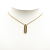 Christian Dior B Dior Gold Gold Plated Metal Oblique Trotter Pendant Necklace Italy