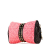 Louis Vuitton B Louis Vuitton Pink with Black Satin Fabric Monogram Coquette Pochette Italy