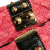 Louis Vuitton B Louis Vuitton Pink with Black Satin Fabric Monogram Coquette Pochette Italy