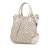 Louis Vuitton B Louis Vuitton Brown Beige with White Canvas Fabric Monogram Mini Lin Croisette Marina PM France