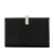 Celine B Celine Black Beige with Brown Beige Calf Leather Large Bicolor Multifunction Strap Wallet Italy