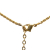 Christian Dior B Dior Gold Gold Plated Metal Logo Pendant Necklace Italy