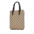 Gucci B Gucci Brown Beige Coated Canvas Fabric Mini GG Supreme Handbag Italy