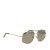 Fendi B Fendi Gold N/a Other Gold Mirrored Navigator Metal Aviator Sunglasses 0007 Italy