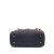 Christian Dior B Dior Blue Navy Denim Fabric Mini Cannage Studded Supple Lady Dior Italy