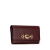 Gucci B Gucci Red Burgundy Calf Leather Zumi Long Wallet Italy