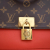 Louis Vuitton AB Louis Vuitton Brown with Red Monogram Canvas Canvas Monogram Marignan Italy