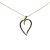 Tiffany & Co B Tiffany Silver SV925 / Sterling Silver Metal Sterling Silver Open Leaf Pendant Necklace Mexico