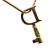 Christian Dior B Dior Gold Gold Plated Metal Key Pendant Necklace France