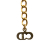 Christian Dior B Dior Gold Gold Plated Metal Key Pendant Necklace France