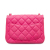 Chanel AB Chanel Pink Caviar Leather Leather Mini Square Classic Caviar Single Flap France