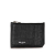 Saint Laurent B Saint Laurent Black Calf Leather Embossed Coin Case Italy