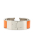 Hermès B Hermès Orange with Silver Enamel Other Wide Clic Clac H Bracelet France