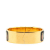 Hermès B Hermès Gold with Multi Enamel Other Wide Qu Importe le Flacon Loquet Hinge Bangle Italy