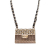 Chanel AB Chanel Gold Gold Plated Metal Leather and Classic Flap Bag Pendant Necklace France