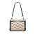 Louis Vuitton B Louis Vuitton Brown Beige with Black Lambskin Leather Leather Malletage Pochette Flap Bag Italy