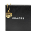 Chanel B Chanel Gold Gold Plated Metal CC Flower Pendant Necklace France