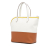 Hermès AB Hermès White with Brown Calf Leather Evercolor and Swift Transat Sailor Bag France