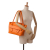 Bottega Veneta AB Bottega Veneta Orange Calf Leather Medium Arco Italy