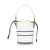 Christian Dior AB Dior White Calf Leather Micro Vibe Drawstring Bucket Bag Italy