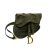 Christian Dior AB Dior Green Olive Green Canvas Fabric Camouflage Saddle Belt Bag Italy