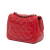 Chanel AB Chanel Red Lambskin Leather Leather Mini Square Classic Lambskin Single Flap Italy