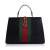 Gucci B Gucci Black Calf Leather Maxi Sylvie Satchel Italy