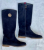 Tommy Hilfiger Bottes daim marine