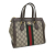 Gucci AB Gucci Brown Beige Coated Canvas Fabric Small GG Supreme Ophidia Satchel Italy