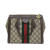 Gucci AB Gucci Brown Beige Coated Canvas Fabric Small GG Supreme Ophidia Satchel Italy