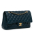 Chanel B Chanel Blue Navy Lambskin Leather Leather Medium Classic Lambskin Double Flap Italy