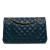 Chanel B Chanel Blue Navy Lambskin Leather Leather Medium Classic Lambskin Double Flap Italy