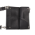 Fendi AB Fendi Black Calf Leather Flat Pouch Crossbody Italy