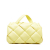 Bottega Veneta B Bottega Veneta Yellow Calf Leather Maxi Intrecciato Padded Satchel Italy