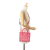 Christian Louboutin AB Christian Louboutin Pink Suede Leather Mini Calfskin Loubinthesky Spikes Paloma Satchel Italy