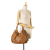 Louis Vuitton AB Louis Vuitton Brown Caramel Calf Leather Monogram Mahina L Hobo France