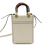 Fendi B Fendi White Calf Leather Mini Sunshine Shopper Tote Italy