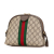 Gucci AB Gucci Brown Coated Canvas Fabric GG Supreme Web Ophidia Crossbody Italy