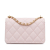 Chanel AB Chanel Pink Light Pink Caviar Leather Leather Caviar Flap Charm Wallet on Chain Italy